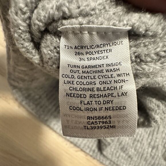 Leith Women Small Sweater Knit Boat Neck Melange Pullover Long Sleeve Gray - Picture 6 of 8